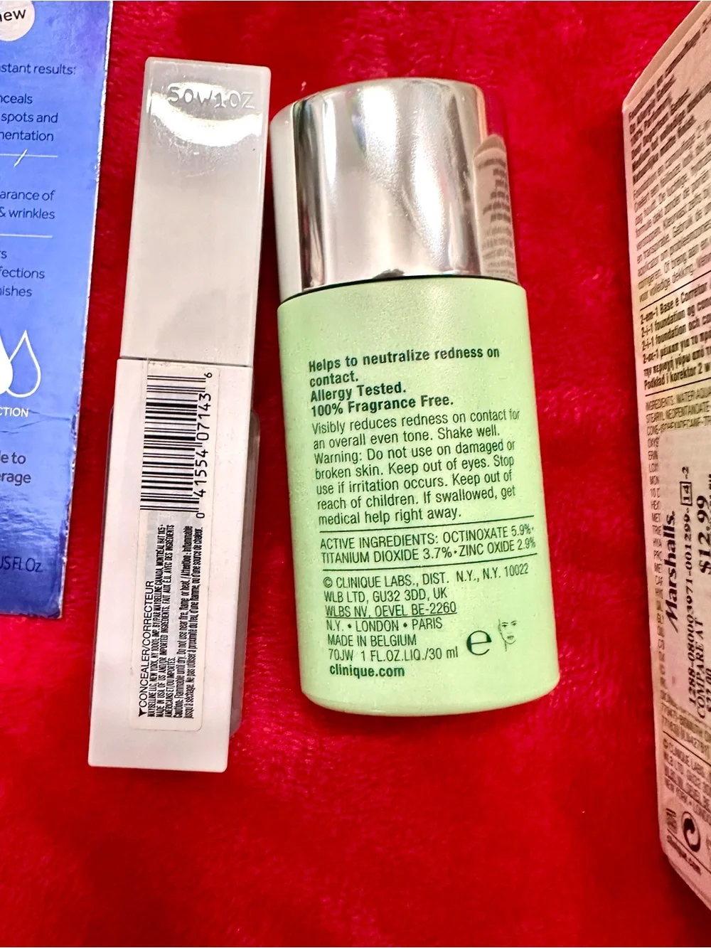 Lot of Cosmetics Clinique Redness Solution&Beyond Perfecting,Maybelline Fresh